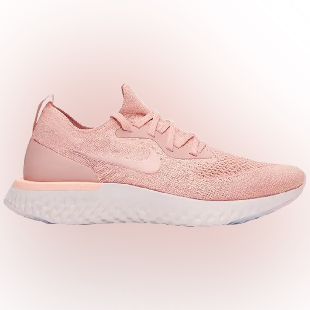 Nike Women’s Epic React Flyknit Rust Pink Running Shoes